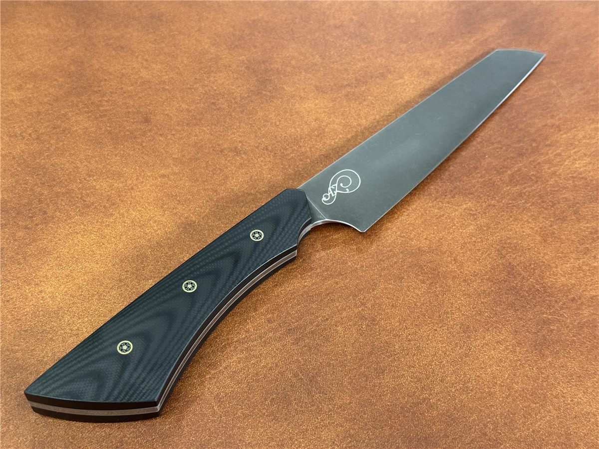 Raptor Expert Slim in CPM CruWear with dark stonewashed blade and black G10